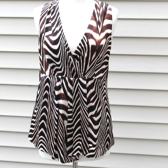 Classiques Entier Women's Sexy Silk Tank Top Animal Print Size M - Picture 9 of 11